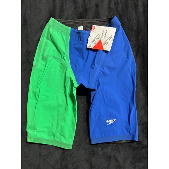 Speedo Fastskin LZR RACER ELITE 2 Male Hi High Waisted Jammer 28 NEW - Picture 2 of 6